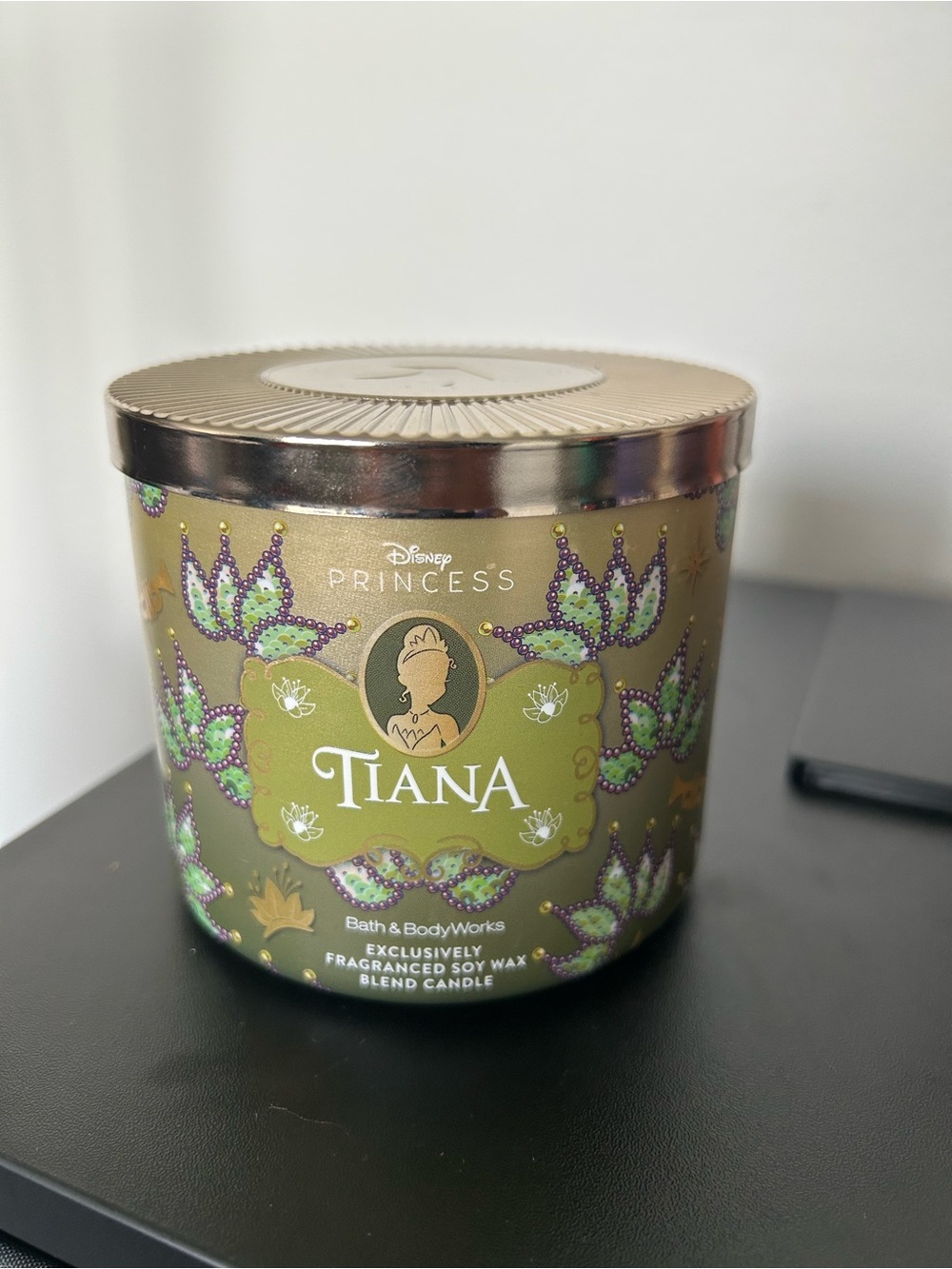 Bath and Body Works Disney Princess Tiana 3 wick candle
